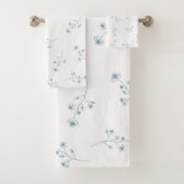 Motif Fleur sauvage bleu (En situation)