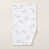 Motif Fleur sauvage bleu (Serviette à main)