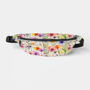 Motif fleur sauvage chic aquarelle