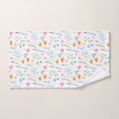 Motif Fleur sauvage d'aquarelle mixte (Serviette à main)