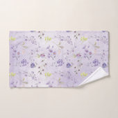 Motif Fleur sauvage Lavender (Serviette à main)