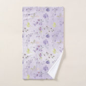 Motif Fleur sauvage Lavender (Serviette à main)