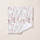 Motif Fleur sauvage rustique (Gant de toilette)