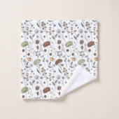 Motif Fleur sauvage vintage (Gant de toilette)