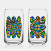 Motif Fleurs Abstraites uniques (Verso)