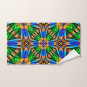 Motif Fleurs Abstraites uniques (Serviette à main)