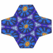 Motif Fleurs bleues Abstraites (Plat)