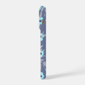 Motif Fleurs Bleues Jolies Monogramme / Initiale (Côté gauche)
