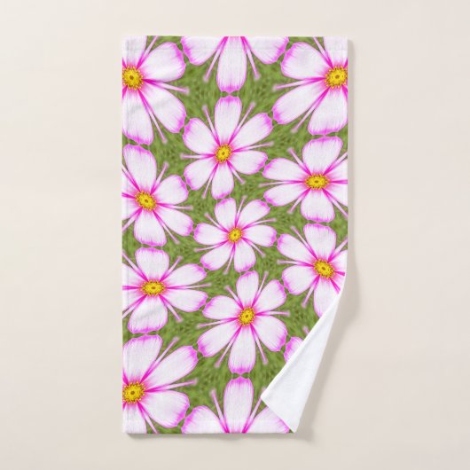 Motif Fleurs Cosmos (Serviette à main)