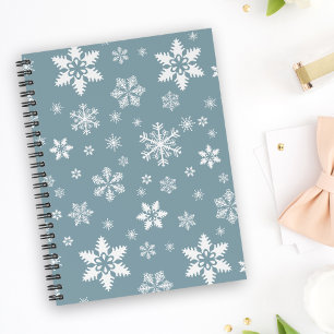 Motif Flocon de Neige, Flocons Blancs, Neige, Gris