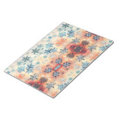 Motif Flocons de Neige Vintage - Bloc-notes (Incliné)