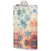Motif Flocons de Neige Vintage - Flasque (Gauche)