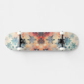 Motif Flocons de Neige Vintage - Skateboard (Horz)