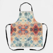Motif Flocons de Neige Vintage - TabLIER (Recto)