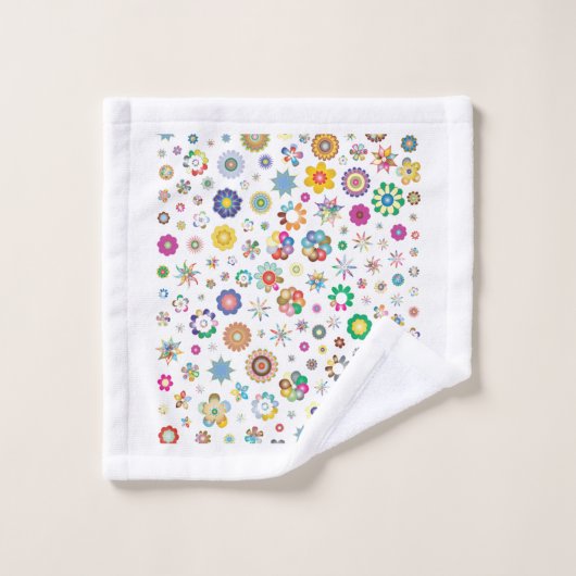 Motif floral (Gant de toilette)