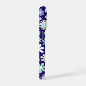 Motif floral à fond bleu (Côté droit)