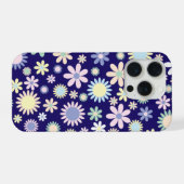 Motif floral à fond bleu (Verso Horizontal)