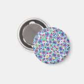 Motif floral abstrait - Aimant (Recto/Verso)