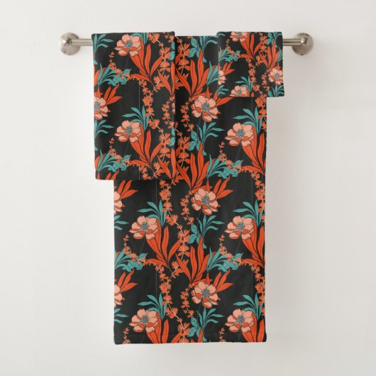 Motif floral abstrait d'orange (En situation)