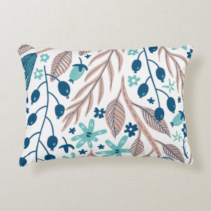 motif floral Accent Coussin