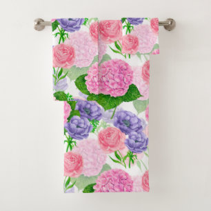 Motif floral aquarelle