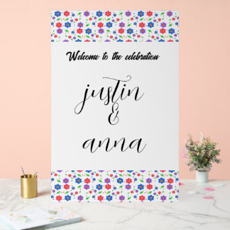 Motif floral aquarelle vibrant de fleurs sauvages