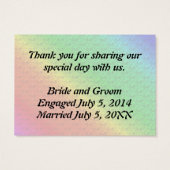 Motif floral arc-en-ciel Mariage d'automne (Dos)