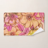 Motif floral Art victorien rose (Serviette à main)