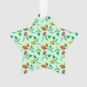 Motif floral avec fleurs roses colorées