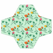 Motif floral avec fleurs roses colorées (Plat)