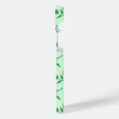 Motif floral avec fleurs roses colorées (Côté gauche)