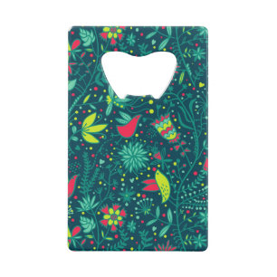 Motif floral avec les oiseaux 2 de bande dessinée