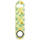 Motif floral avec rose jaune et fleurs de tulipe (Dos)