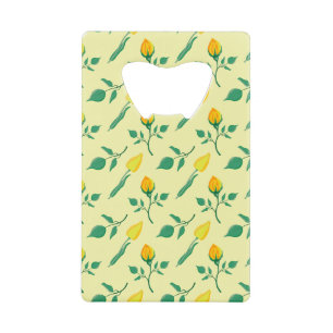 Motif floral avec rose jaune et fleurs de tulipe