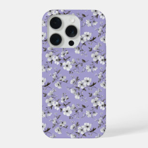 Motif floral blanc de fleur de lavande douce