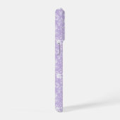 Motif floral blanc lavande violet clair (Côté droit)