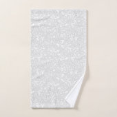 Motif floral blanc rose (Serviette à main)