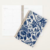 Motif floral bleu complexe sur fond clair (Devant avec enveloppe)