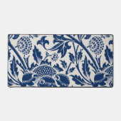 Motif floral bleu complexe sur fond clair (Recto)