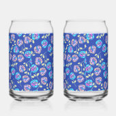 Motif floral bleu et violet (Droite)