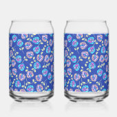 Motif floral bleu et violet (Verso)