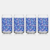 Motif floral bleu et violet (Recto)