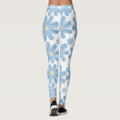 Motif floral bleu - Leggings (Dos)