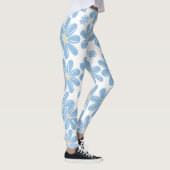 Motif floral bleu - Leggings (Droite)