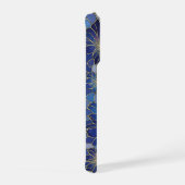 Motif floral bleu or moderne (Côté droit)