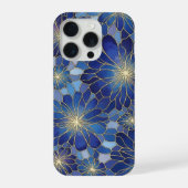Motif floral bleu or moderne (Verso)