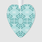 Motif floral, bleu Turquoise (devant)