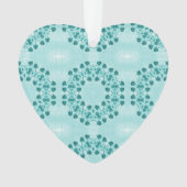 Motif floral, bleu Turquoise (devant)