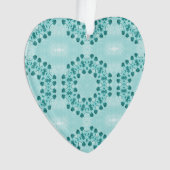 Motif floral, bleu Turquoise (devant)