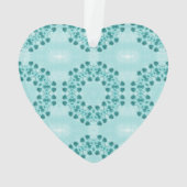 Motif floral, bleu Turquoise (dos)